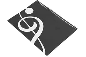 Ausla Cahier de Notation Musicale de 50 Pages, Livre de Musique pour Noter des Morceaux de Musique pour Auteurs-compositeurs et Amateurs, Bloc-notes A4, Accessoires (Modèle de note de