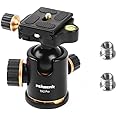 Pergear®Heavy Duty Photography Camera Tripod Ball Head 360 Degree Fluid Rotation Tripod Ballhead For DSLR Camera Quick Release Plate