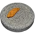 Turmeric Haldi Grinding Mortar Natural Stone, Small size (10 x 10 x 2 cm)