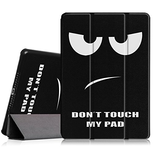 Fintie iPad Air Hülle Case - Ultra Slim Superleicht Schutzhülle Smart Shell Cover Tasche Etui mit Auto Schlaf / Wach und Standfunktion für Apple iPad Air, Don't Touch