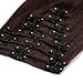 S-noilite 16" 18" 20" 22" 8PCS Clip In Human Hair Extensions 100% Remy Real Human Hair Straight Various Colors for Women Beauty (16"-65g, 02# Dark Brown)