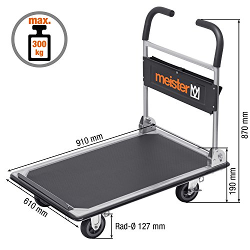 Meister Plattformwagen „cut-off“ 300 kg, klappbar, 8985630 - 2