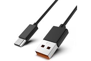 Toxaoii Replacement Fast Charging Charger Cable Power Cord Wire for Ring Enabled Video Doorbell (2020 Release) 2/3/3 Plus/4, Peephole Cam, Doorbell Pro/Plus and Camera Battery Charging Cable (Black)