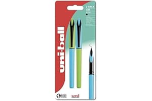 uni-ball UBA-188E-M Air Micro 2pc Blister blu/verde imballaggio libero di plastica