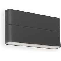 Faro Barcelona ADAY Wandleuchte – Dunkelgrau, 12W LED, Warmweiß 3000K – Moderne Wandlampe Für Wohnung & Flur