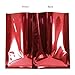Produktbild Mylar Typ Wärme Versiegelungsmittel Taschen flach Tasche Rot/Silber Folie glänzend – 8 cm x 12 cm