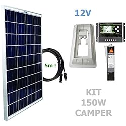 VIASOLAR Kit 150W Camper 12V Panel Solar