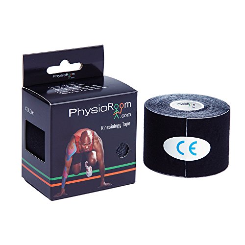 PhysioRoom Kinesiology I&Y Strip Tape Black 5cmx5m - Thin, Support, Compression