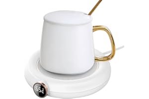 YAASIER Tassenwärmer elektrisch,Tassenwärmer USB,mit 3 Temperaturstufen,Kaffeewärmer Getränkewärmer Tassenwärmer für Kaffee, Milch,Tee, Automatische Abschaltung,Mug Warmer Cup Warmer für Zuhause und im Büro