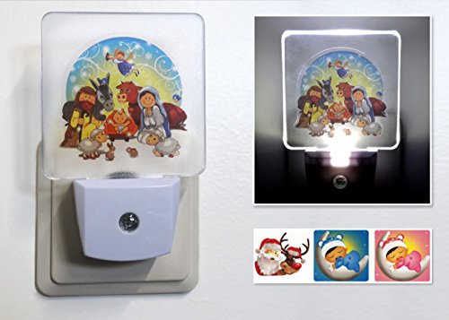 LED Nachtlicht mit Sensor , verschiedene Motive , Nachtlampe mit Dämmerungssensor , Orientierungslicht für Steckdose , Nachtleuchte , Steckdosenlicht - 4