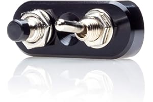 ALCHEMY PARTS Moto Billet Switchgear per 7/8" e 1" Manubrio 1 x On/Off 1 x Momentary