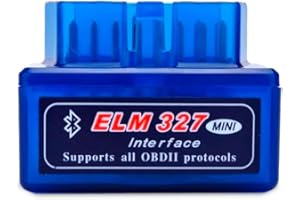 NK Mini ELM327 Auto Diagnostica Bluetooth 2.0 - per Test OBD2, Connessione Diretta allo Smartphone, Facile da Usare, Supporto dei Protocolli OBD 2 (Compatibile con la Benzina dal 1996 in Poi)