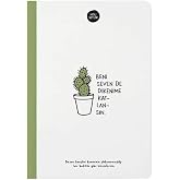 Keskin Color Hisli Şeyler 'Beni Seven Dikenime Katlansın' &Ccedil;izgili Sert Kapak Defter, 14x20, 64 Yaprak