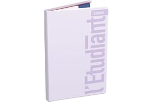 L'ÉTUDIANT PASTEL Agenda Scolaire Aout 2023 - Août 2024 Journalier Format 10x15 cm Couverture PVC Lila