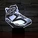 Produktbild Männer Basketball Schuhe LED Nachtlicht 3D Illusion RGB Dekoration Kinder Baby Geschenk Nachttischlampe Air Jordan 6 Turnschuhe, Berührungsschalter