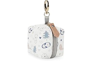 Mify Schnullerbox für Baby Neugeborene Reise - Baby-Schnuller-Kasten-Behälter, Schnuller-Safe-Halter-Reise-Aufbewahrungsbox, wasserdichte Dummy-Schnuller-Aufbewahrungstasche mit Reißverschluss