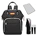 Produktbild [Neues Produkt-Upgrade] Mutter Rucksack/Mutter-Kind-Rucksack/große Kapazität/Mode / Multi-Funktion Wickeltasche/Outdoor Mutter Tasche/USB-Ladeanschluss/Flasche Tasche (black)