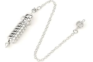 KINTRADE Colgante de péndulo de Metal Adivinación Reiki Curación Amuleto Espiritual Colgante de péndulo