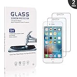 GIMTON Verre Trempé pour iPhone 6 /iPhone 6s /iPhone 7 /iPhone 8, Anti Rayures Dureté 9H Protection en Verre Trempé Écran pour iPhone 6 / 6s / 7/8, 3D Touch, Installation Facile, 2 Pièces