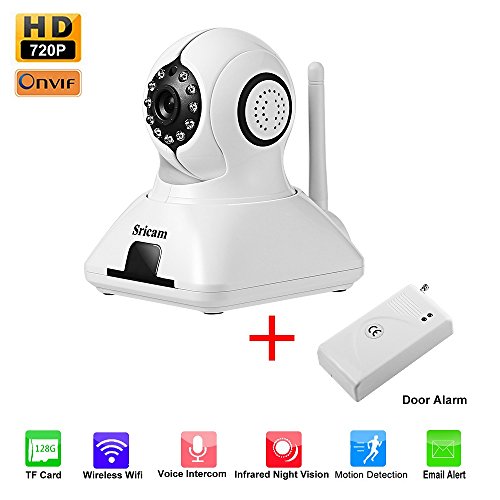 Precio Más Barato Cámara de Vigilancia WiFi LESHP IP HD WiFi P2P IR
Vision nocturna sincronizar con detector de alarma puerta banda 433Hz
detección de movimiento - sonido compatible con iOS y Android En línea