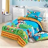 Talla única (3 piezas / juego): 1x Funda de colcha: 150 cm x 200 cm / 59.1 '' x 78.7 '' 2x Funda de almohada: 48 cm x 74 cm / 18.9 '' x 29.2 ''