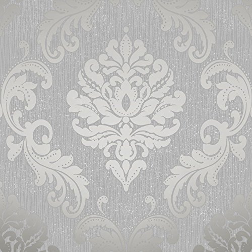 Silver Grey Wallpaper Amazon.co.uk