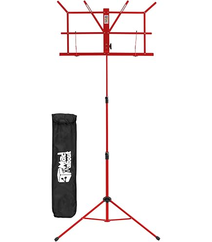 Pupitre Pour Partitions Gewa BSX - Pupitre Orchestre Pliable Blanc - Plateau Percé Inclinable - Stable Et Portable Porte-partitions Musique