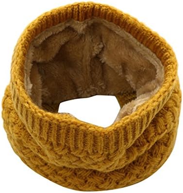Women Men Scarf,Moonuy Ladies Girls Fashion Man Winter Newly Fashion Casual Warm Elegant Neck Scarf Wome Bufanda Thickness Knitted Collar Scarves Wraps Fanon Cape (50*20cm, Yellow)