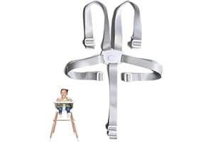 AUEFUDQ 5 Punkt Gurt Sicherheitsgurt, Hochstuhl-Sicherheitsgurte, Ersatz-Sicherheitsgurte für Baby Kinderwagen Hochstuhl, Gurt Hochstuhl, Kindersitz 5 Punkt Gurt, Wandelbare Gurte für Hochstuhl/Kinderwagen