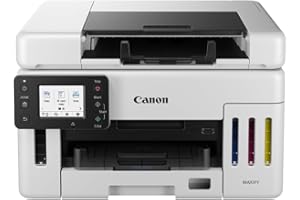 Canon MAXIFY GX6550 Printer for Home/Office Use - Colour Printers and Scanners All-in-One Wireless | MegaTank Inkjet Printer, Copier & Scanner | WiFi and Ethernet Connectivity A4 Printer