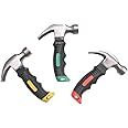 Portable Claw Hammer, 1PCS Random one Color,The Other end can be Used to Pull Out Nails,The Hammer Head is Made of Stainless Steel and has a Rubber Guard