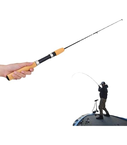 Teleskopische Eisangelrute 60cm  Winter Angelrute Fr Forelle, Zander &  Barsch Eisangeln
