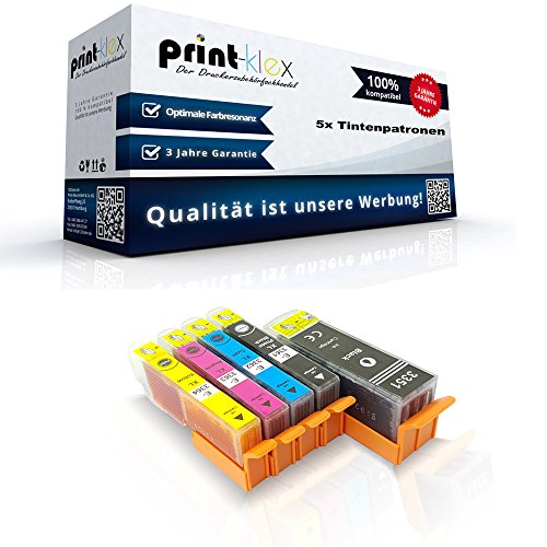 5x kompatible XXL Tintenpatronen für Epson Expression XP530 XP630 XP630 Series XP635 X830 Premium T333740 T335740 Black Cyan Magenta Yellow - Print Pro Serie