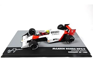 OPO 10 - Voiture Formule 1 1/43 Compatible avec McLaren MP4/5#1 Ayrton Senna Winner Germany GP F1 1989 (724)