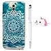 Produktbild Kompatibel für HUAWEI Mate20 lite Hülle, TPU Silikon Dünn Handy Schutzhülle mit Einhorn Kabelschutz Glitzer Stift, Gemalt Kratzfest Stoßfest Durchsichtig Weich Taschen, Grüne Totemblume