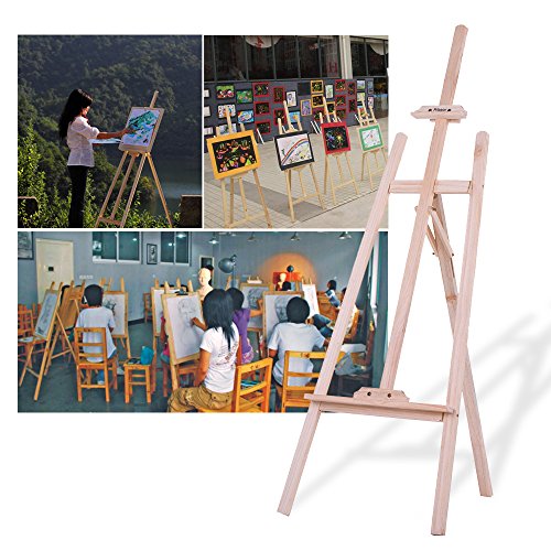 Aibecy 150 cm / 59 Zoll Dauerhaft Holz Staffelei, Künstlerprofi, Tischstaffelei, NZ Kiefer für Künstler Malerei Skizzieren Ausstellung - 6