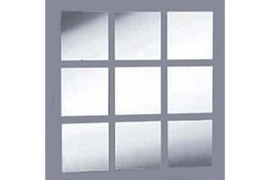 Super Cool Creations Square Mirrored Mosaic Tiles Pack of 10-5cm x 5cm Square