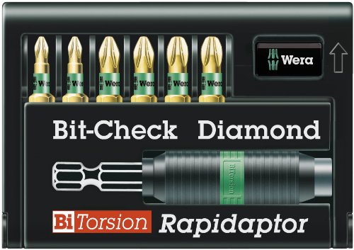 Wera 05056371001 Bitsortiment 7tlg. BiTor 8755-6/BDC PZD WERA BithalterC/E6,3