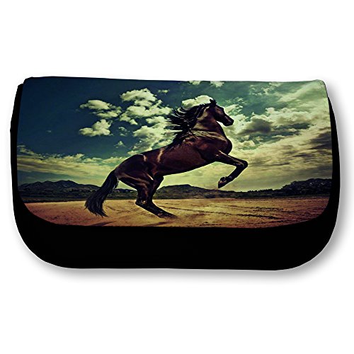 Preisvergleich Produktbild Schwarze Federmappe Pferd Cabre