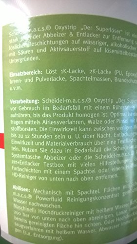 Oxystrip 1 Liter Abbeizer & Entlacker, Der Superlöser von Scheidel - 2
