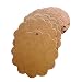 Produktbild Aussel 100pcs Scalloped Hochzeit Brown Kraft Paper Bag Tag Lolly Bonbonniere Favor Gift Tags mit Jute Twines