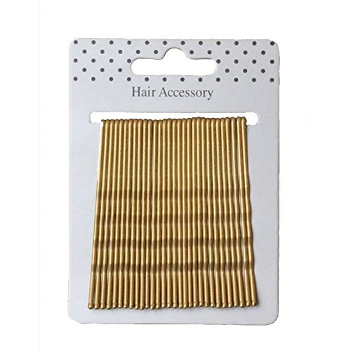 Card of 30 Blonde Long Length Kirby Grips Hair Clips Bobby Pins 6.5cm