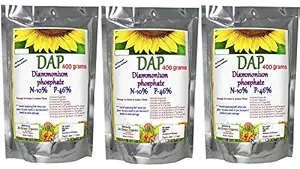 Jio Green garden Store DAP Fertilizer (400 + 400 + 400 g) Di-Ammonium Phosphate for All Purpose Fertilizer for Home Plants, Lawn, Vegetable, Fruit, and Gardens