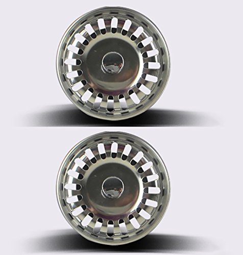 2x Siebkörbchen für Handbetätigung mit Durchmesser 79-80 mm, Doppelte Edelstahl - 2