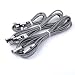 Produktbild Interesting® Typ C/USB C doppelt rechtwinkliges Nylon-geflochtenes Schnur-Daten-Sync und 2A-Schnellladung für Android-Sam sung (1m + 2m + 3m / 3er Pack/Silber)