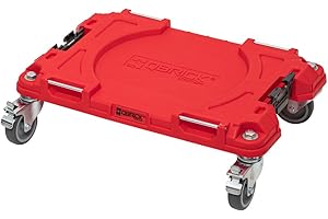 Qbrick System Pro Transport Platform Red Ultra HD - Tabla de Transporte (plástico, 100 kg, 50,6 x 32,5 x 14 cm), Color Rojo