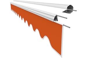 VANA Awning Fabric Valance for 4.5 m Awning Replacement Fabric Awning Cloth Canopy Sun Protection Only Valance Ready Sewn Size 4.38 x 0.21 m Design SPD002