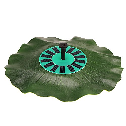 Anself Solarstromlotusblatt Minipumpen Brunnen Schwimm Brushless Dekoration Installationssatz mit monokristalliner Sonnenkollektor für VogelBad Gartenteich Energiesparende Umweltfreundliche Universal - 2