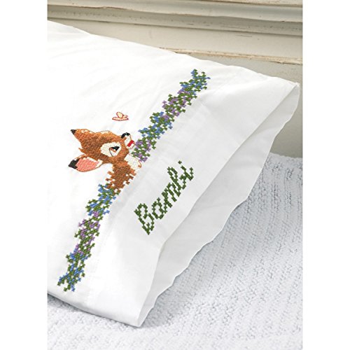 M C G Textiles Disney Dreams Bambi's First Year Stamped Pillow Case