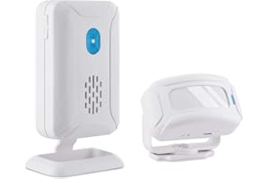 NineLeaf Motion Sensor Doorbell, Doorbell Sensor for Enterprise Enterprise, Store Welcome Buzzer Monitor Greeting Doorbell, Commercial Door Entry Alarm, Caregiver Reminder for